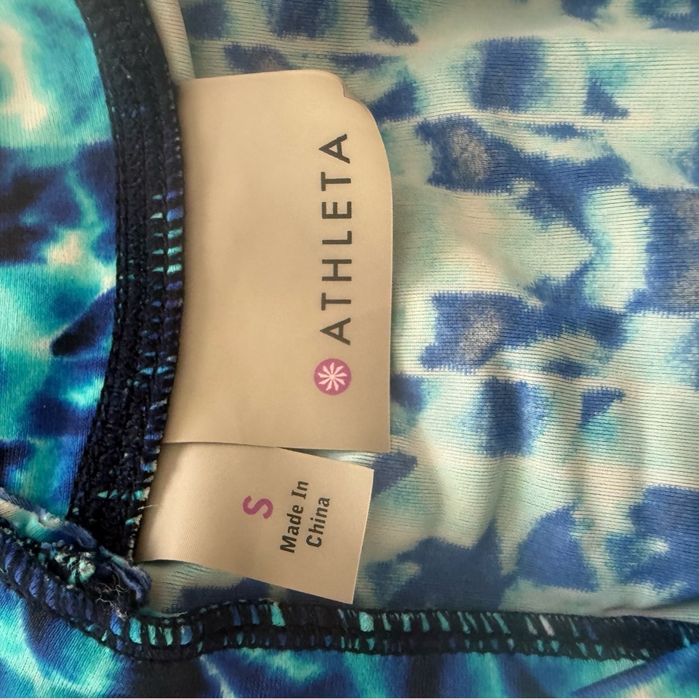 Athleta Vibrant Blue Swim Wear Size Small, bottoms, top, rash guard - Picture 10 of 10